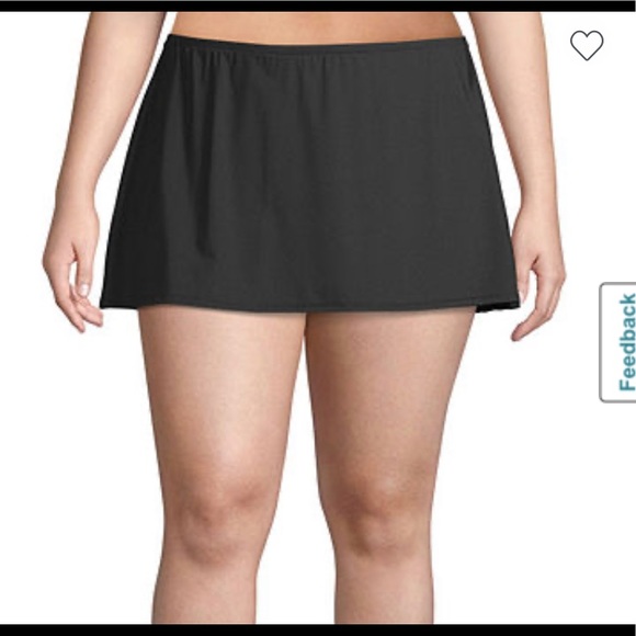 liz claiborne floral swim skirt